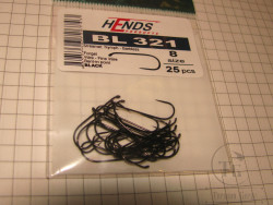 Крючок безбородый  Hends BL 321 Dry-Nymph №8 ( 25 шт )