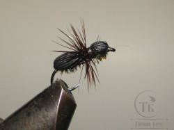 Муха муравей Ant Dif. ( 14 ) Dubb. Black Deer Kumho Dry № 14