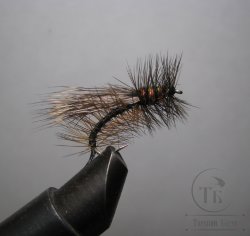Муха сухая Stimulator ( 48 )  Peacock Var. крючок № 10 ( Kumho )