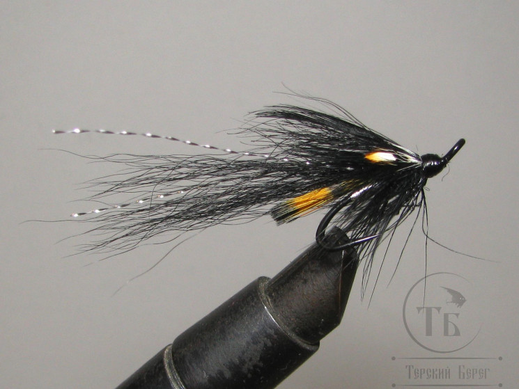 Лососёвая муха Shrimp ( 7 ) Black Cascade  Partridge HD Black № 8