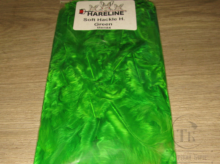 Перо курицы и петуха отдельное Soft Hackle Greenhighlander Hareline