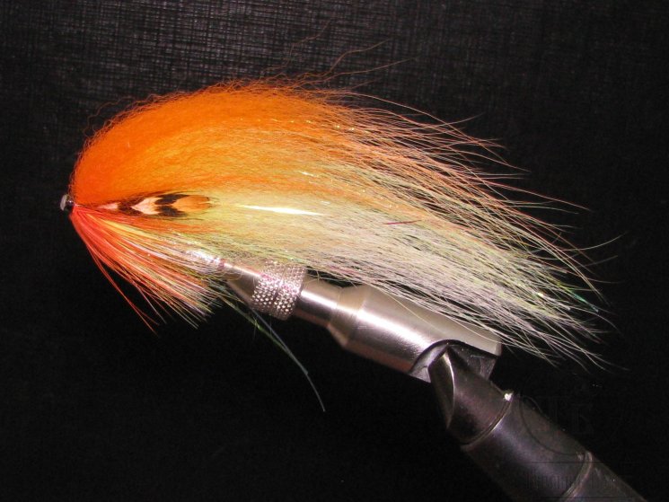 Лососёвая муха ( 10 ) Pale Shadow Orange  медь 1 1/4 дюйма