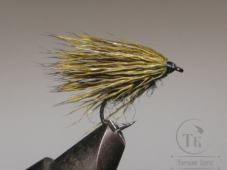 Mуха Caddis ( 4 ) Olive Kumho № 10