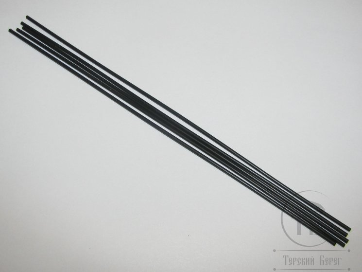  Пластиковая трубка диаметр 1,85 mm 5 шт 200 mm Black Future Fly