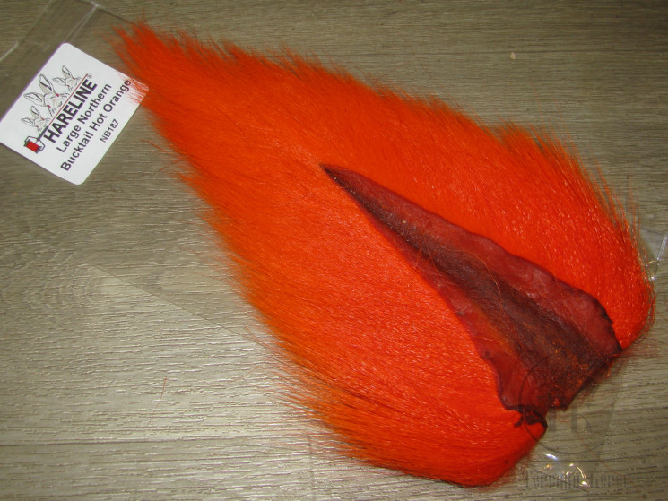 Хвост оленя большой огненно оранжевый / Bucktail Large Hot Orange Hareline