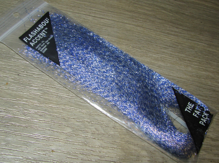 Kрученый люрекс Flashabou Accent Silver Blue Hedron / Metz