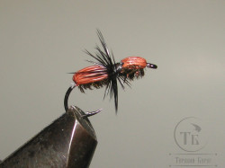 Муха муравей Ant Dif. ( 16 ) Dubb. Black Brown Deer Kumho Dry № 14