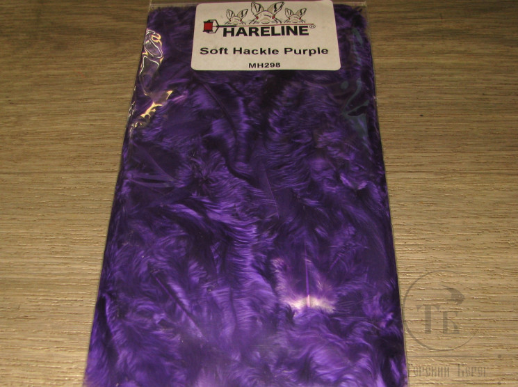 Перо курицы и петуха отдельное Soft Hackle Purple Hareline