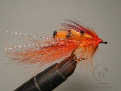 Лососёвая муха Shrimp ( 26 ) General Practitioner Hot Orange Mustad Bronze № 4 