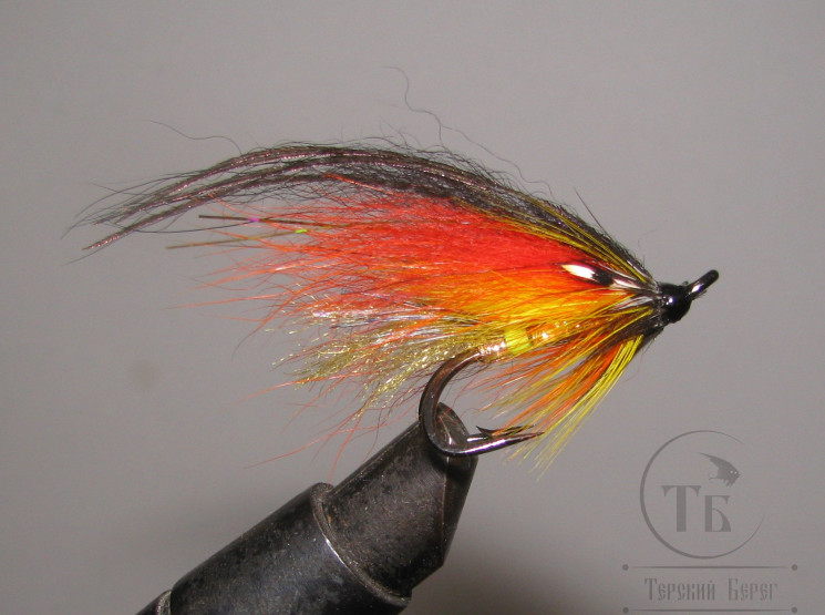 Муха лососёвая на двойнике ( 5 ) Scandi Willie Gunn Classic Variant DL71 Black № 4