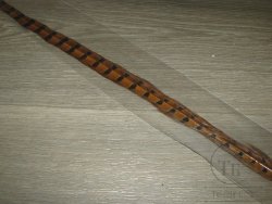 Центральное хвостовое перо охотничьего фазана рыже коричневое( 1 шт ) Pheasant Ringneck Tail Rusty Brown