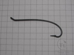Крючок лососёвый одинарный Partridge Bartleet Black Salmon № 2 ( 1 шт )