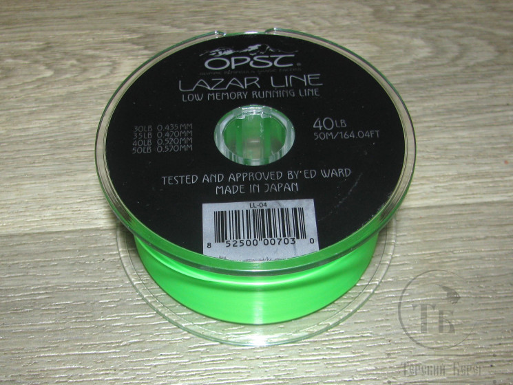 Раннинг Pure Skagit Green Lazar Line 40Lb 50m/164.04FT Opst