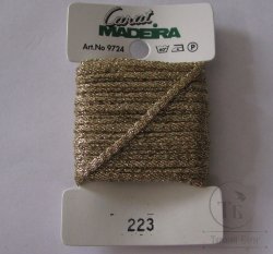 body braid Madera golden white  (белое золото) ширина 2,5мм