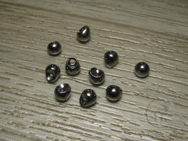 Головки вольфрамовые со смещенным отверстием  Micro Jig Heads D 3.8 Black Nickel