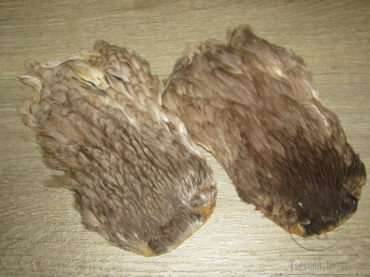 Скальп курицы Indian Hen Cape Grey Natural / Серый Натуральный