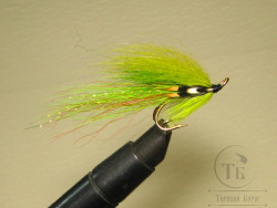 Муха лососёвая на двойнике ( 4 ) Cascade Varzuga Canary Dl 71 Gold №4 