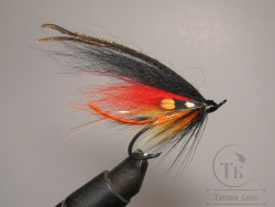 Муха лососёвая на двойнике ( 9 ) Scandi Willie Gunn Classic Partridge Salar Black № 3