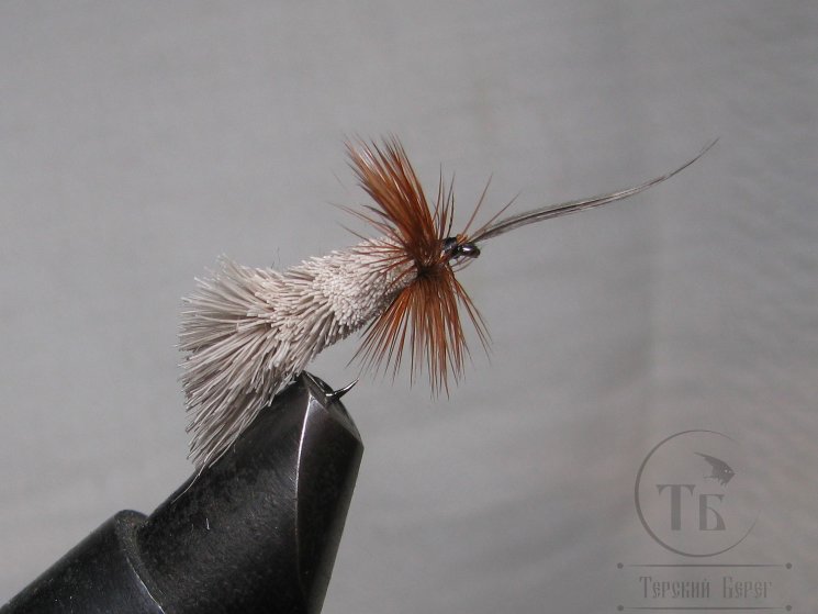 Mуха (11) Goddard Caddis Natural / Brown Kumho № 12