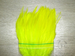Перо скальпа петуха Флюр Лимон (пнл) \ Strong neck hackle Fl. Lemon 2XL Терский Берег