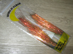 Волокна синтетические Wing n Flash Olive / Orange Hedron / Wapsi 