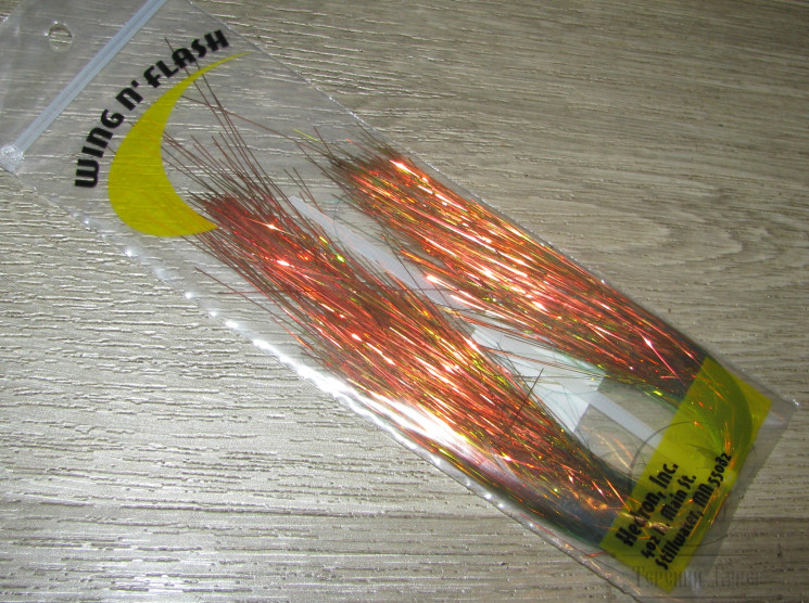 Волокна синтетические Wing n Flash Olive / Orange Hedron / Wapsi 