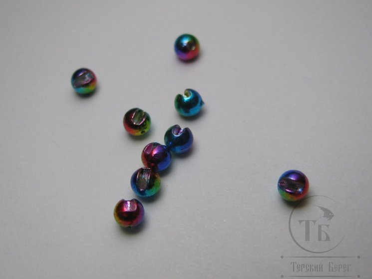 Вольфрамовый шарик с прорезью D 2,8 Rainbow (10 шт)