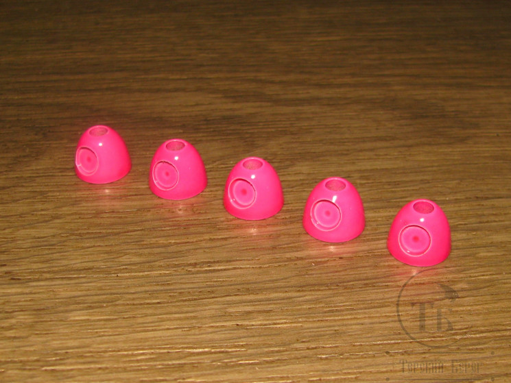 Конус латунный с пазами для глаз Super Big Fl. Hot Pink D 11,0 x 3,0 mm ( 5 шт )