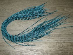 Перо из седла петуха отборное ( 1 шт ) Гризли  голубой XL / Grizzly Lt. Blue XL