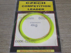 Подлесок для евронимфинга Czech Competition Leader 600 cm / 4 kg 0,22 mm Fl. Yellow bicolour indicator CCL-622 Hends