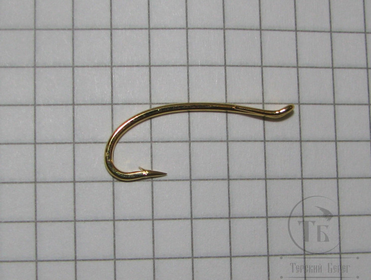 Крючок лососёвый одинарный Daiichi Alec Jackson Steelhead Irons Hook # 9  Gold ( 1 шт )