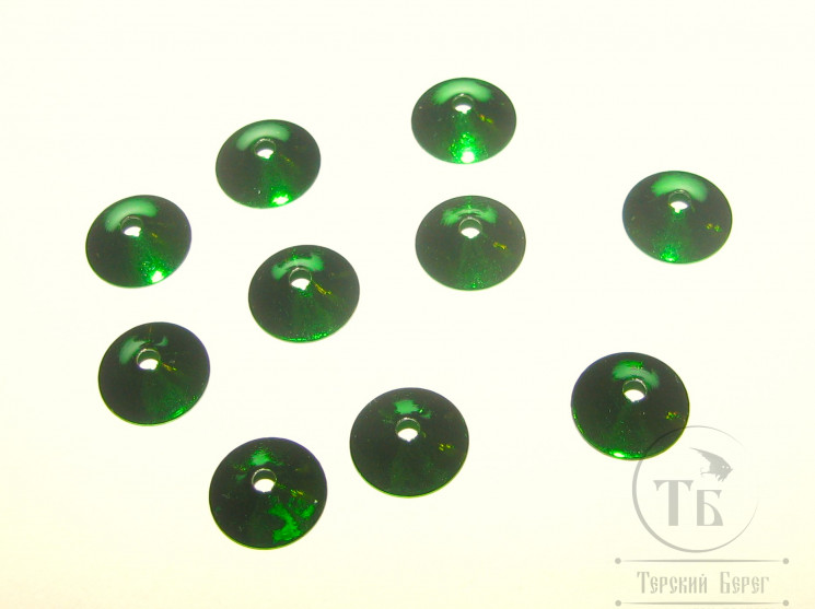Конус ( турбо диск ) 10 мм 10 шт Metallic Green