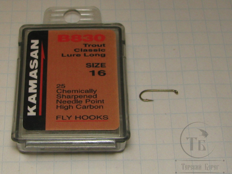 Крючки Kamasan B 830 Trout Classic Lure Long № 16 (25 шт.)