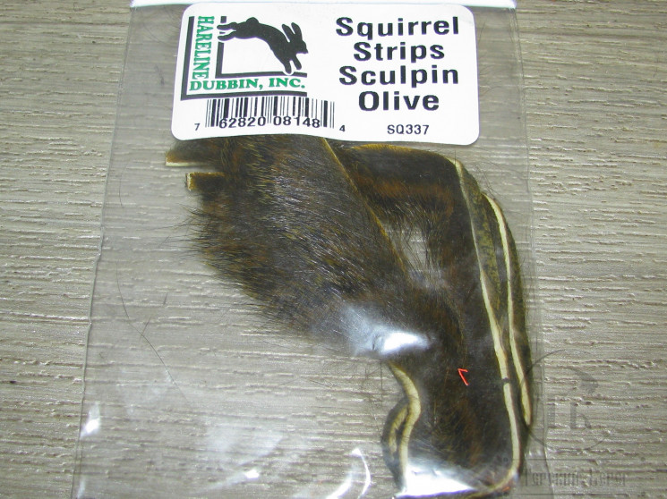 Зонкер белки Squirrel Strip Sculpin Olive Hareline