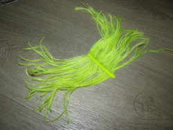 Часть крупного пера страуса Ostrich Herl Fl. Yellow Terskibereg