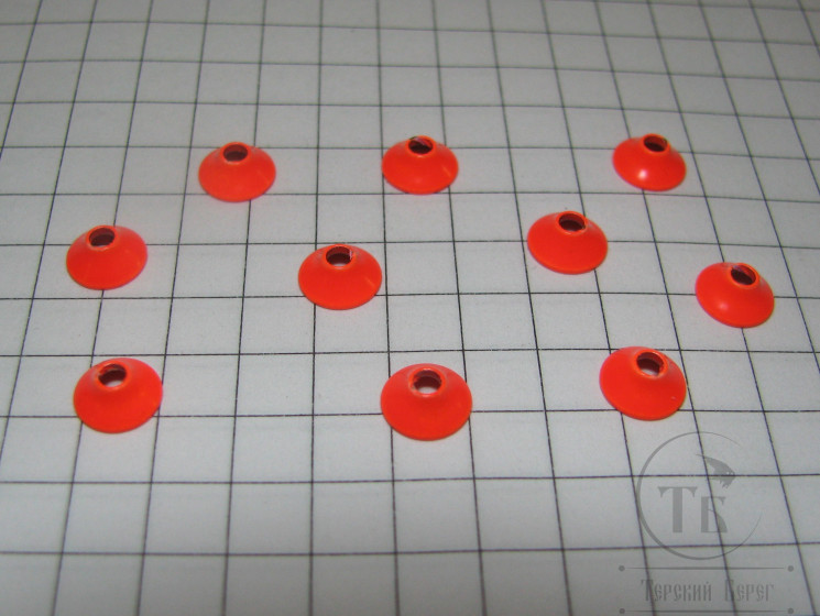 Турбо диск 6,0 х 2,0 мм 10 шт Brass Fl. Orange Терский Берег