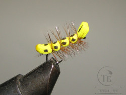 Муха Foam ( 6 ) Caterpillar Yellow кр. № 12