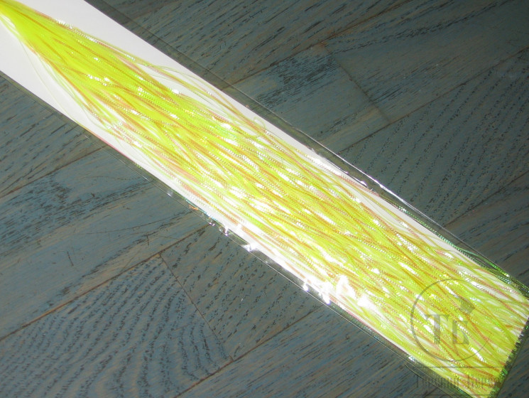 Плоский тисненый люрекс Fl. Yellow ( Китай )