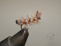Муха Foam ( 7 ) Caterpillar Brown кр. № 12