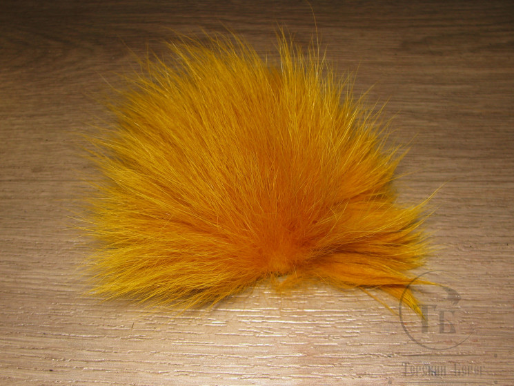Мех арктического песца желто банановый / Arctic Fox Fur Banana