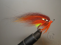 Муха лососёвая Pahtakorva ( 12 ) Fl. Orange Head Fiery Brown Var. Ahrex St. Bl. № 4