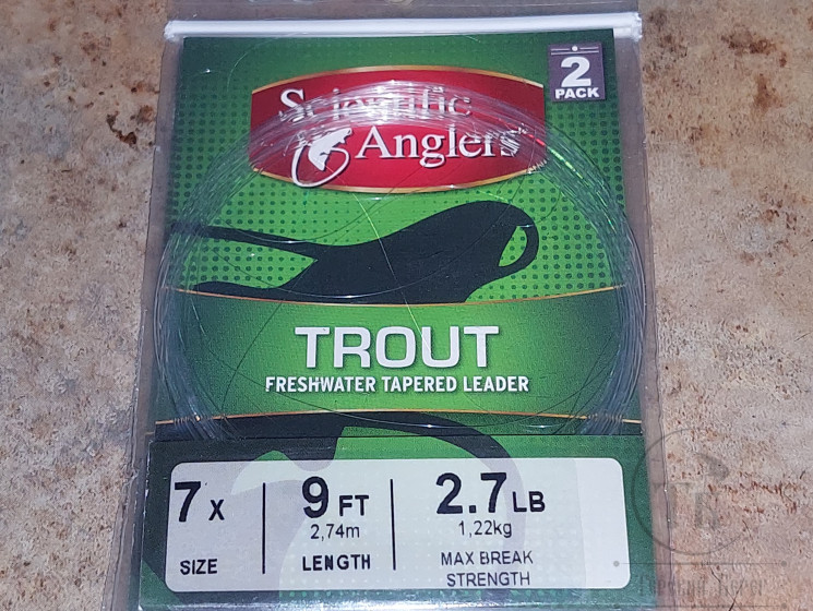 Конусный подлесок Trout Premium Leader 9FT 7X 2.7Lb 1.22Kg ( 2 шт ) Scientific Anglers