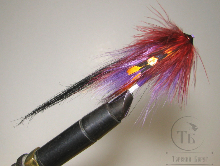 Муха лососёвая Turbo Pl. FF ( 12 ) Purple Pahtakorva T 8,0 mm. 10 sm.