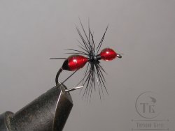 Муха муравей Ant ( 18 ) Red Black Tag Epoxy Kumho Dry № 12