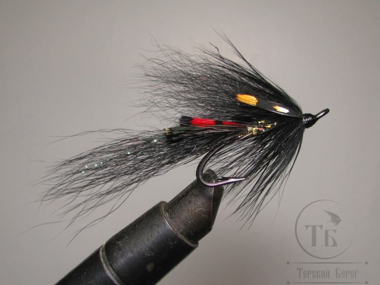 Лососёвая муха Shrimp ( 12 ) Black Classic Partridge Patriot Black № 4