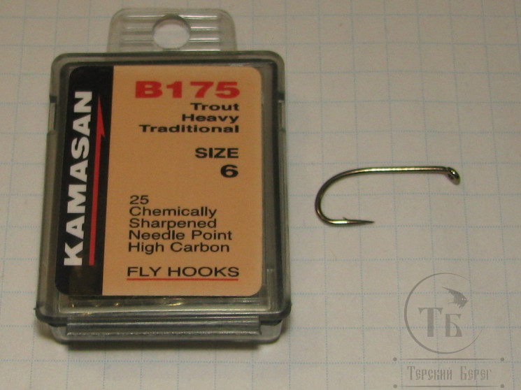 Крючки Kamasan B 175 Trout Heavy Traditional № 6 (25 шт.)