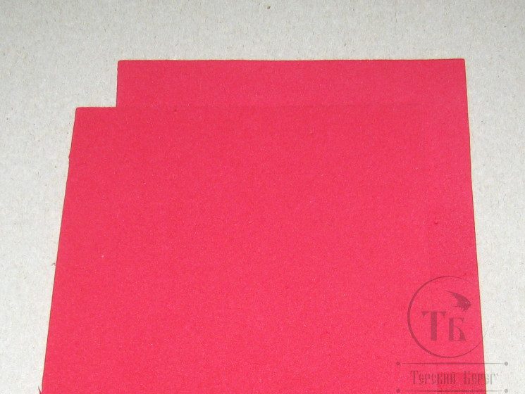 Пенка Thin Fly Foam 1 mm Scarlet (ярко алый) Терский Берег