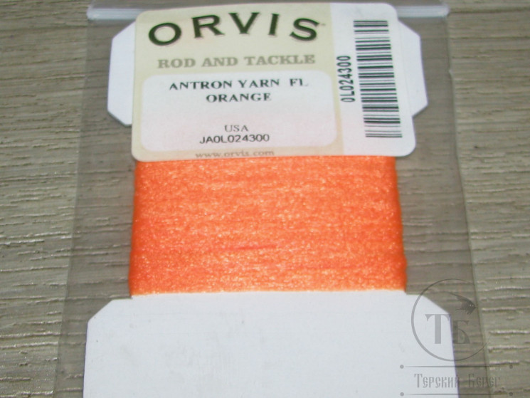 Волокно антрон Antron Yarn Fl. Orange Orvis