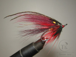 Муха лососёвая Pahtakorva ( 13 ) Dk. Claret Ph. Partridge Patriot Bl. № 4
