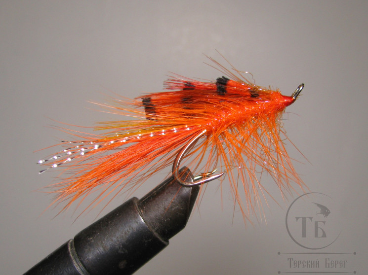 Лососёвая муха Shrimp ( 11 ) General Practitioner Hot Orange Partridge Salar Silver № 3 